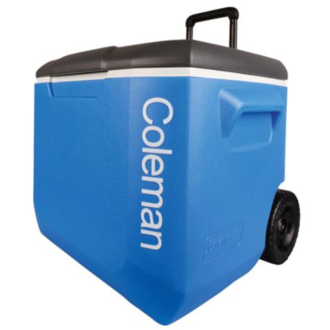 NEVERA RIGIDA 56 LITROS BLACK & BLUE CON RUEDAS 60QT COLEMAN - 2000036084