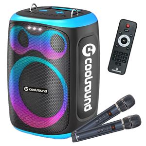 ALTAVOZ KARAOKE PORTATIL COOLSOUND BLAST 8" 300W AZUL - CS0290