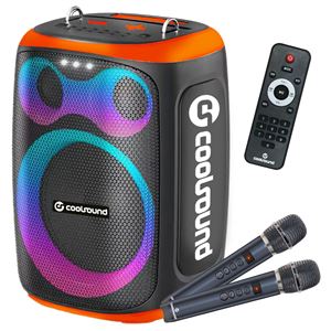 ALTAVOZ KARAOKE PORTATIL COOLSOUND BLAST 8" 300W NARANJA - CS0291