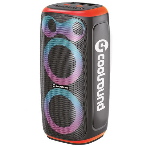 ALTAVOZ KARAOKE PORTATIL COOLSOUND BLAST PUMP 2X6.5" 350W NARANJA - CS0293-1