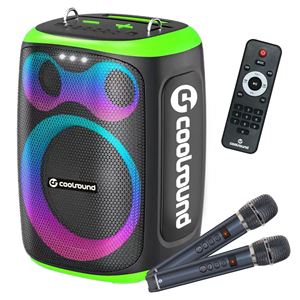 ALTAVOZ KARAOKE PORTATIL COOLSOUND BLAST 8" 300W VERDE - CS0288