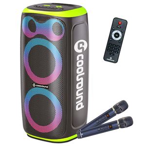 ALTAVOZ KARAOKE PORTATIL COOLSOUND BLAST PUMP 2X6.5" 350W VERDE - CS0289