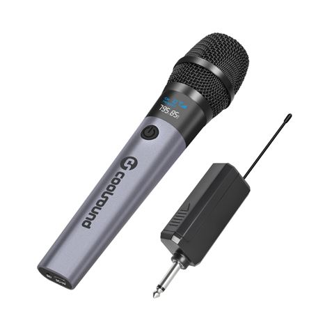 MICROFONO INALÁMBRICO UHF CON RECEPTOR Y BATERÍA COOLSOUND - CS0286
