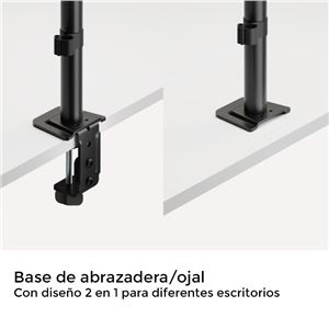 SOPORTE DE MESA 2 MONITORES 17"-32" CROMAD - CR1240-5