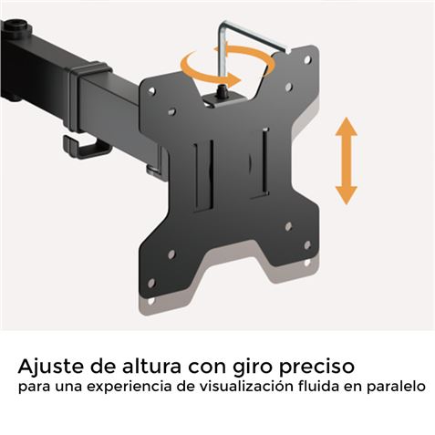 SOPORTE DE MESA 2 MONITORES 17"-32" CROMAD - CR1240-6