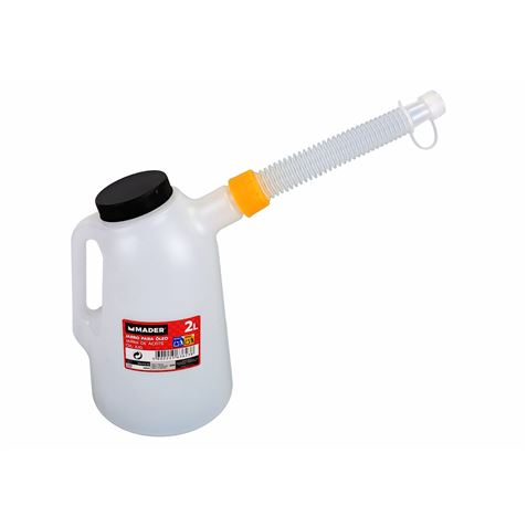 JARRA MEDIDORA 2 LITROS PARA ACEITE CON PUNTA FLEXIBLE - 63623