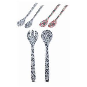 SET 2 CUBIERTOS DE SERVICIO 25CM DOS COLORES - 24225