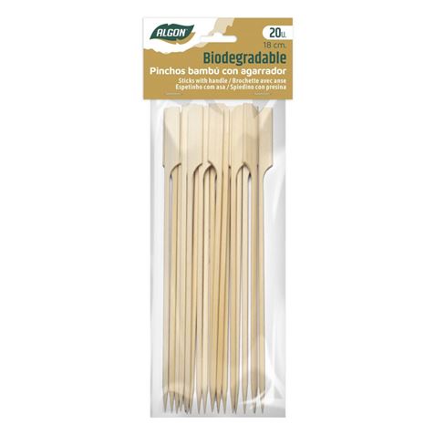 SET 20 PINCHO BAMBU AGARRADOR 180MM ALGON - BA01019176552
