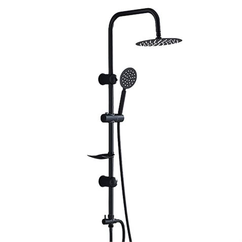 COLUMNA DE DUCHA VERTICAL SIN GRIFO NEGRA FONTASTOCK - FSKFCD003