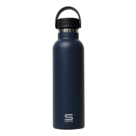 BOTELLA TERMO 600ML ACERO INOXIDABLE NEGRO SAFTA - 322651899