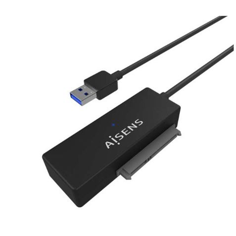 ADAPTADOR SATA A USB-A PARA DISCOS DUROS 2.5" Y 3.5" CON ALIMENTADOR AISENS - ASE-35A01B-1