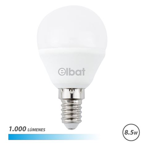 BOMBILLA LED G45 | 8.5W | 1000LM | E14 | LUZ FRIA | ELBAT - EB0601