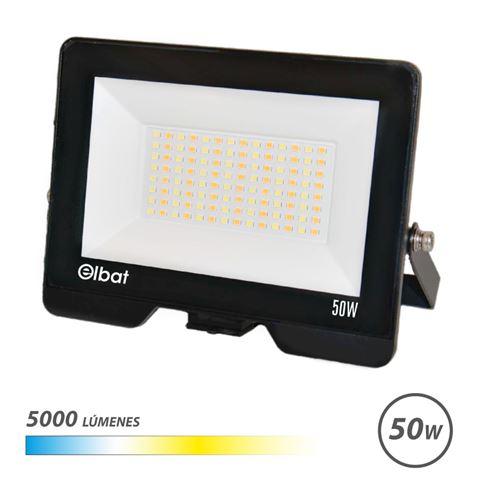 FOCO LED SERIE LUMAX CCT 50W | 5000LM | LUZ CALIDA, BLANCA Y FRIA ELBAT - EB0590