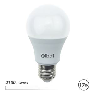BOMBILLA LED A65 | 17W | 2100LM | E27 | LUZ BLANCA | ELBAT