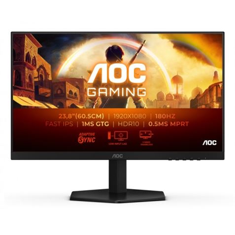MONITOR 23.8" 1MS | 180HZ | FHD | HDMI | NEGRO 24G42E AOC - 24G42E