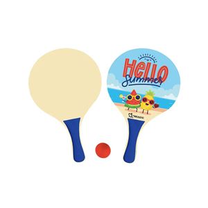 JUEGO DE PALAS DE PLAYA DE MADERA 38X24CM - palas10336