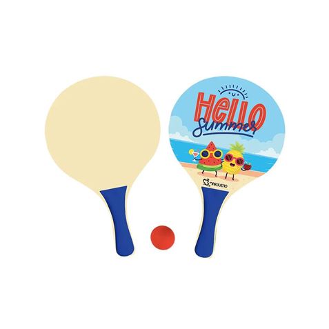 JUEGO DE PALAS DE PLAYA DE MADERA 38X24CM - palas10336