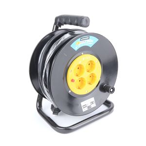 ENROLLADOR DE CABLE METALICO 30M 3X2.5MM - 56054