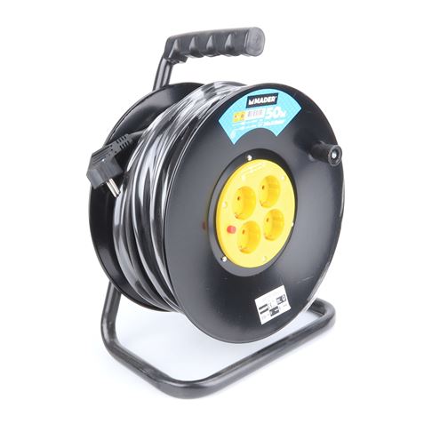 ENROLLADOR DE CABLE METALICO 50M 3X2.5MM - 56055