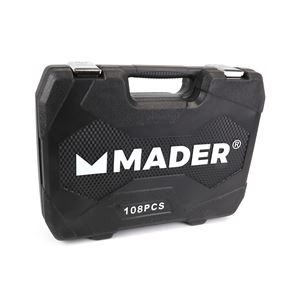 MALETIN LLAVES DE VASO 108PCS 1/4" - 1/2" MADER - 61174-2