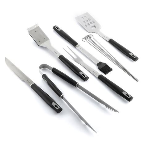 KIT DE 6 UTENSILIOS PARA BARBACOA CON MALETIN - 8435527824792