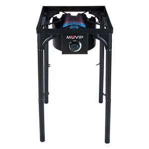 REAC FOGON DE GAS ALTA POTENCIA 1 FUEGO 40X40CM AJUSTABLE 3 ALTURAS MUVIP - MV0633