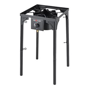 REAC FOGON DE GAS ALTA POTENCIA 1 FUEGO 40X40CM AJUSTABLE 3 ALTURAS MUVIP - MV0633-1