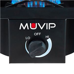 REAC FOGON DE GAS ALTA POTENCIA 1 FUEGO 40X40CM AJUSTABLE 3 ALTURAS MUVIP - MV0633-4