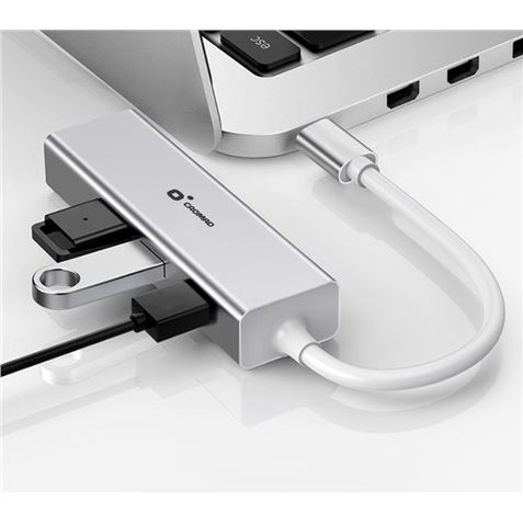 ADAPTADOR TIPO C - HUB USB 3.0 Y RJ45 10/100/1000 CROMAD - CR0981-1