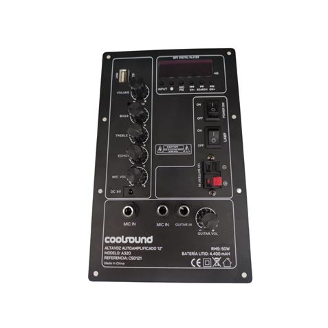 REPUESTO PLACA PRINCIPAL ALTAVOZ AMPLIFICADO A310, A320 COOLSOUND - REP0350