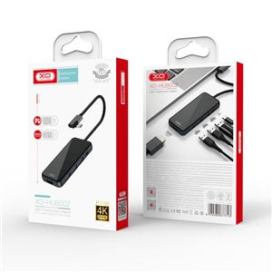 ADAPTADOR TIPO C - HDMI, 3 X USB 3.0 Y TIPO C XO - XOHUB002-5