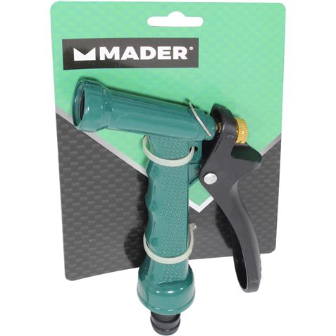 PISTOLA DE RIEGO METALICA COLOR VERDE MADER - 41214