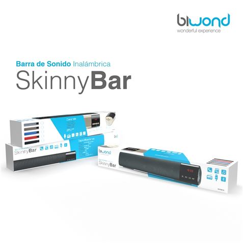 BARRA DE SONIDO 10W SKINNYBAR AZUL BIWOND - BW0049-2