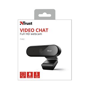 WEBCAM CON MICROFONO FULL HD 1080P TYRO | ENFOQUE AUTO | TRIPODE TRUST - 23637-5