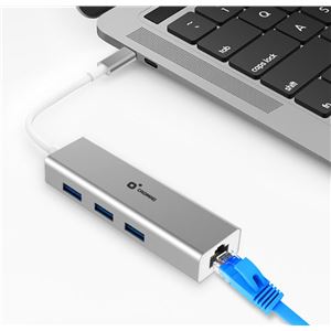 ADAPTADOR TIPO C - HUB USB 3.0 Y RJ45 10/100/1000 CROMAD - CR0981-3
