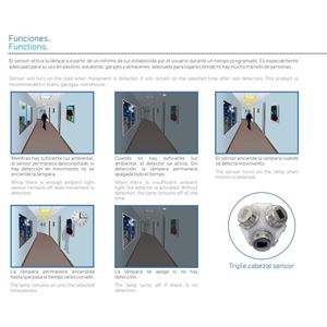 SENSOR IR DE MOVIMIENTO SIR3EM EMPOTRAR PRILED - 804601-2