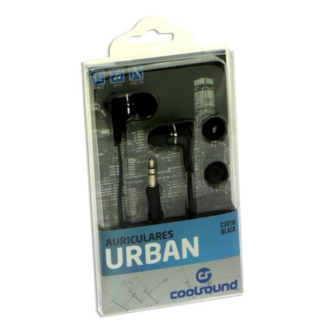 AURICULARES URBAN COLOR NEGRO COOLSOUND - CS0116-3